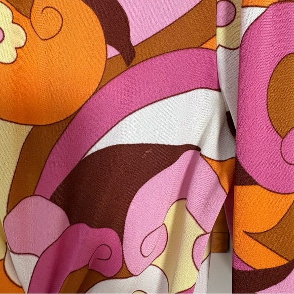 $2200 Dolce & Gabbana Psychedelic 60s Groovy Vintage Print Dress ✨ - Picture 7 of 8